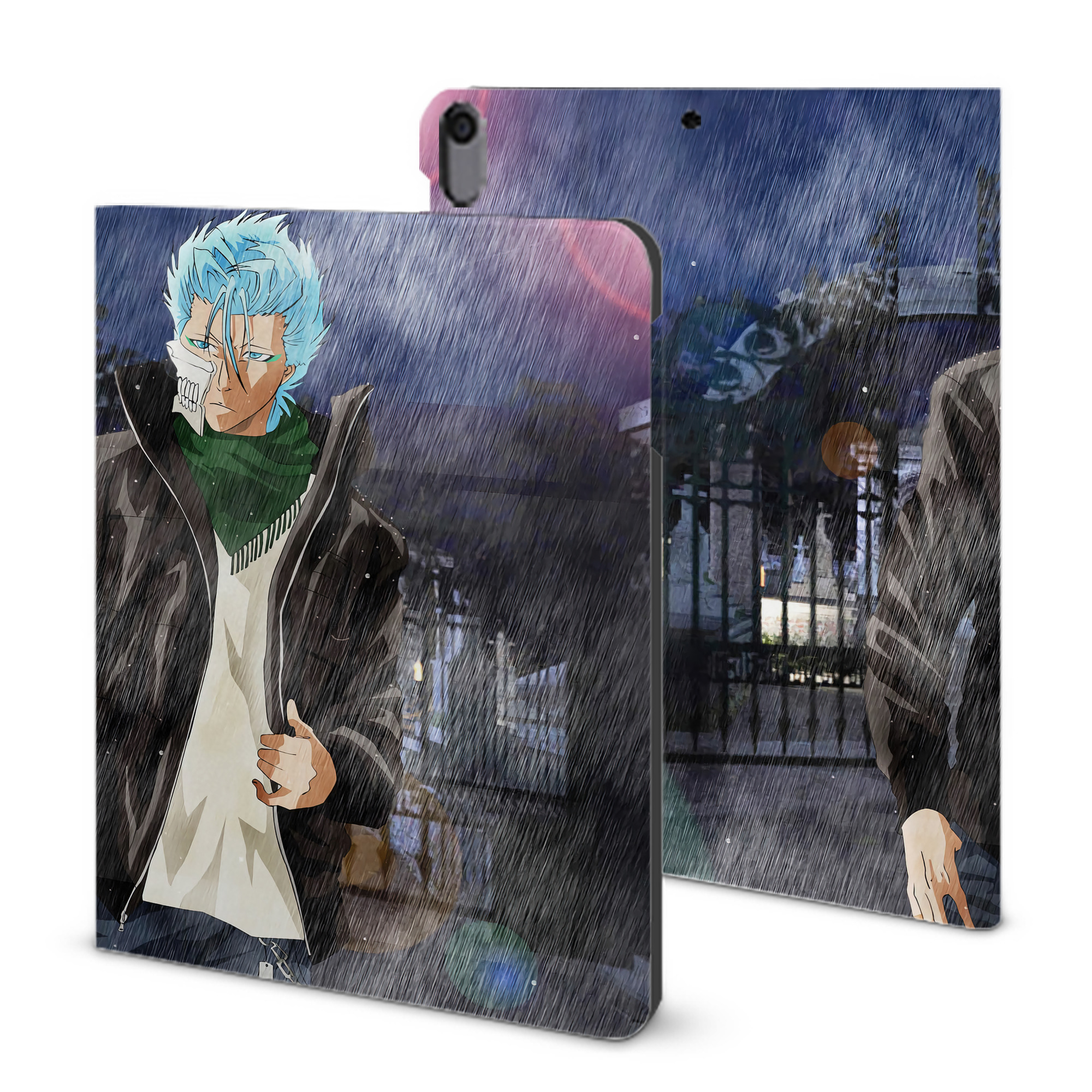 （画像用） ブリーチ BLEACH IPad ケース ブック型 PUレザー TPU 耐衝撃 軽量 薄型 ペン収納なし 全面保護 IPad 各モデル対応
